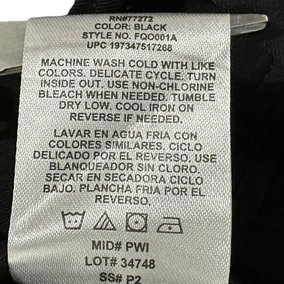 French Connection Women's Wide Leg Trouser Black Size Large - Picture 13 of 14